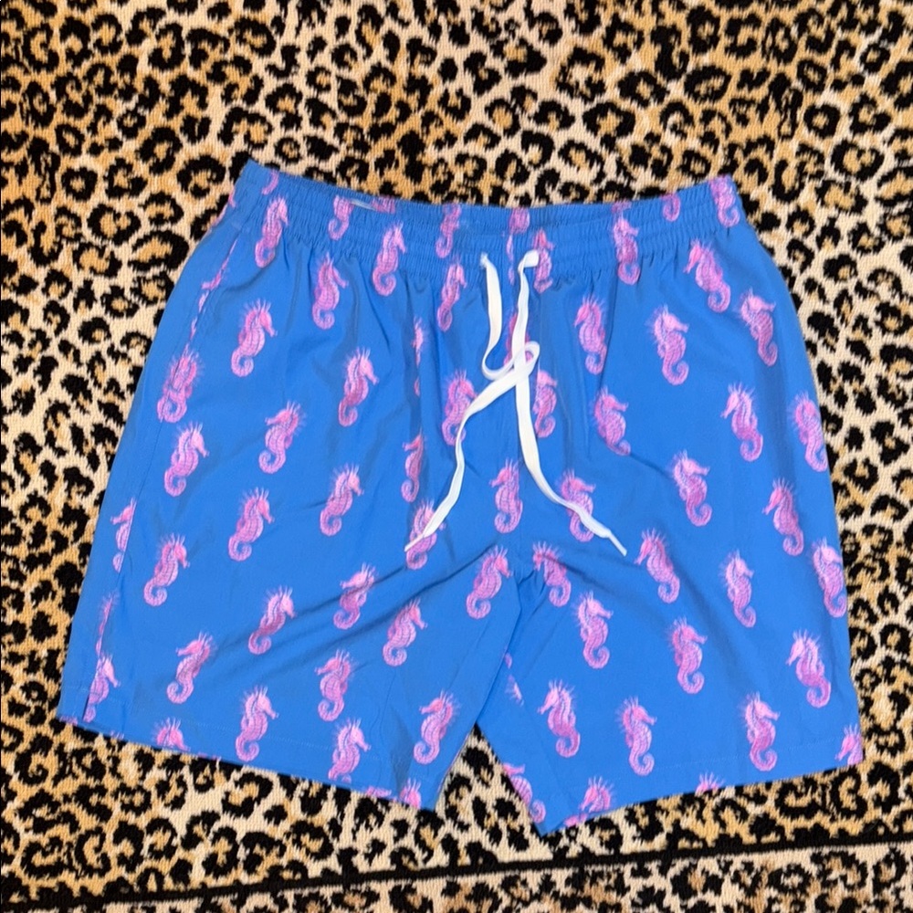 Chubbies Swim Shorts w Pink Seahorse Print XXL